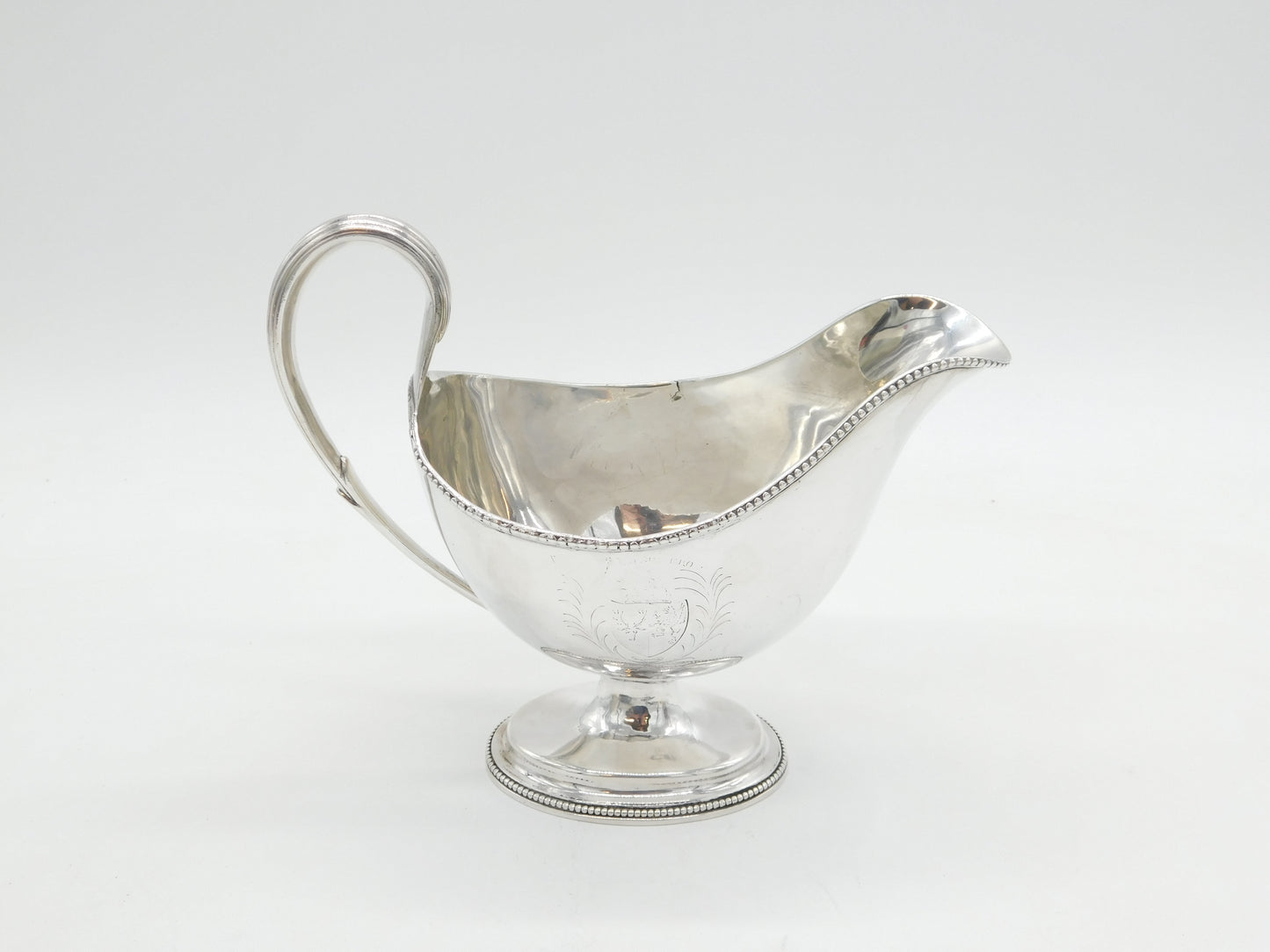 Hester Bateman George III Sterling Silver Pedestal Sauce Boat Antique 1783 London