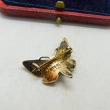 Norwegian Sterling Silver & Enamel Butterfly Dragonfly Brooch Mid-Century c1950