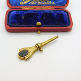 Victorian 15ct Gold, Carved Bloodstone & Sardonyx 'Kate' Watch Key c1860
