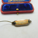 Norway Sterling Silver & Enamel Winter Scene Brooch Antique c1930 Art Deco