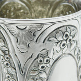 George III Sterling Silver Floral Pattern Pint Tankard Antique 1815 London