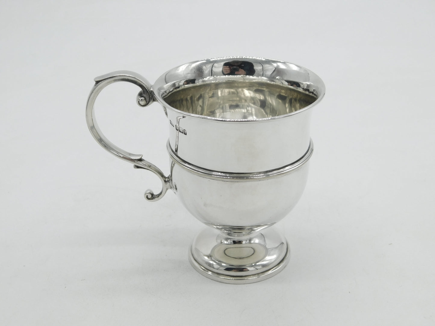 Edwardian Sterling Silver Christening Mug Antique 1903 Sheffield