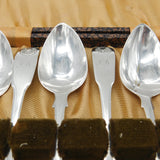 Set of Six Boxed Georgian Sterling Silver Teaspoons 1812 Edinburgh Antique