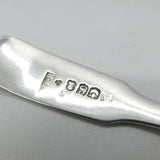 Set of Six Boxed Georgian Sterling Silver Teaspoons 1812 Edinburgh Antique