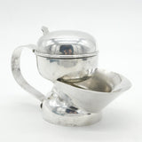 Victorian Australian Silver Plated Travelling Shaving Mug Set Antique c1890
