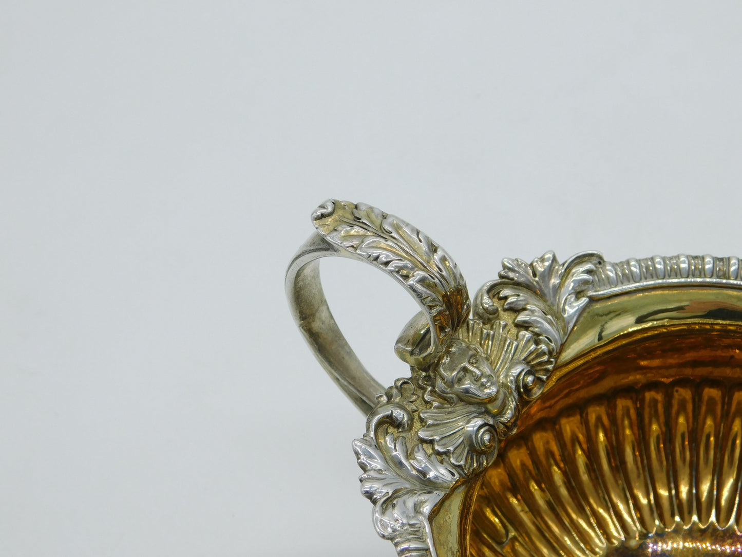 George III Sterling Silver Acanthus Pattern Cream Jug Antique 1794 London