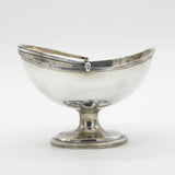 George III Sterling Silver Pedestal Swing Handle Basket Antique 1798 London