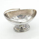 George III Sterling Silver Pedestal Swing Handle Basket Antique 1798 London