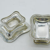 George III Pair of Sterling Silver Pedestal Salt Cellars Antique 1811 London