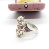 Sterling Silver Tiger or Panther Form Statement Ring 1934 London Antique