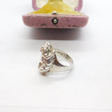 Sterling Silver Tiger or Panther Form Statement Ring 1934 London Antique