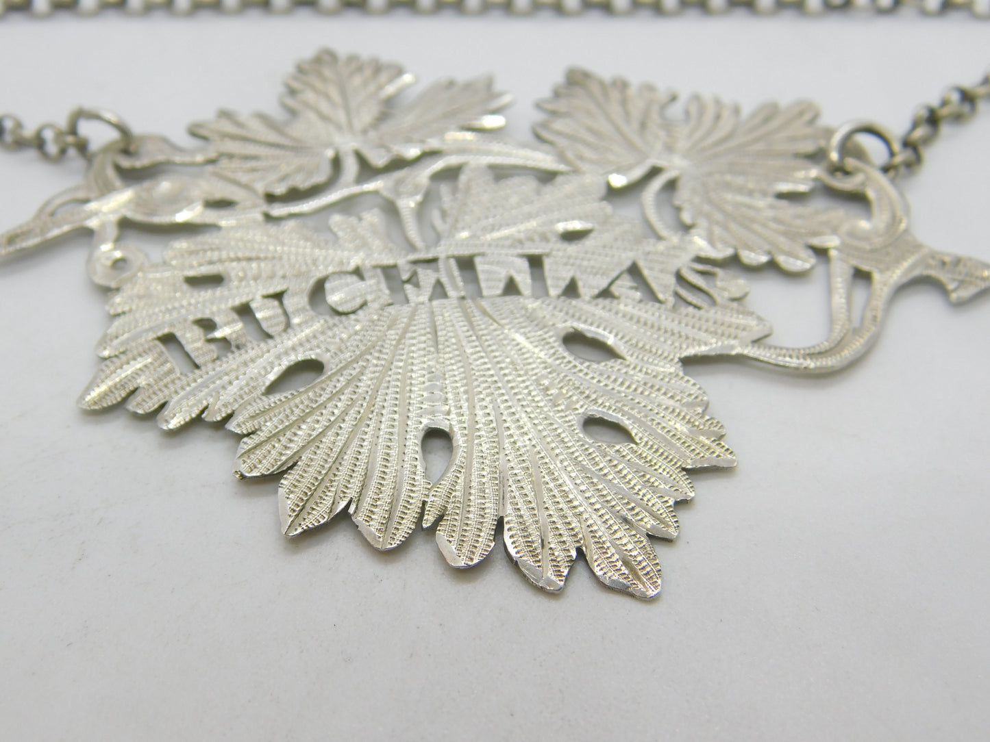 Large Georgian Sterling Silver Bucellas Wine Decanter Label 1826 Birmingham