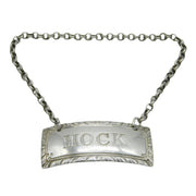 George III Sterling Silver Hock Decanter Label Antique c1770 Hester Bateman