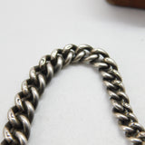 Sterling Silver Double Graduating Albert Watch Chain 1917 Chester Antique