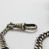Sterling Silver Double Graduating Albert Watch Chain 1917 Chester Antique