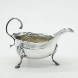 George III Sterling Silver Scroll Handle Sauce Boat Antique 1807 London