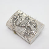 Siam Sterling Silver Cased Zippo Cigarette Lighter Vintage c1970