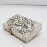 Siam Sterling Silver Cased Zippo Cigarette Lighter Vintage c1970