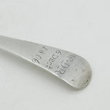 George III Jersey Sterling Silver Serving Spoon Antique 1806 Jacques Quesnel