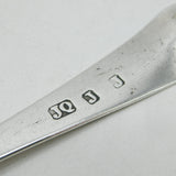 George III Jersey Sterling Silver Serving Spoon Antique 1806 Jacques Quesnel