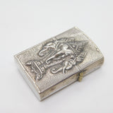 Siam Sterling Silver Cased Zippo Cigarette Lighter Vintage c1970