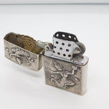 Siam Sterling Silver Cased Zippo Cigarette Lighter Vintage c1970