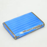 Sterling Silver, Guilloche Enamel & Stained Glass Vesta Case Antique c1920 Deco