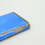 Sterling Silver, Guilloche Enamel & Stained Glass Vesta Case Antique c1920 Deco