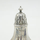 George IV Sterling Silver Fluted Muffineer Sugar Caster Antique 1823 London
