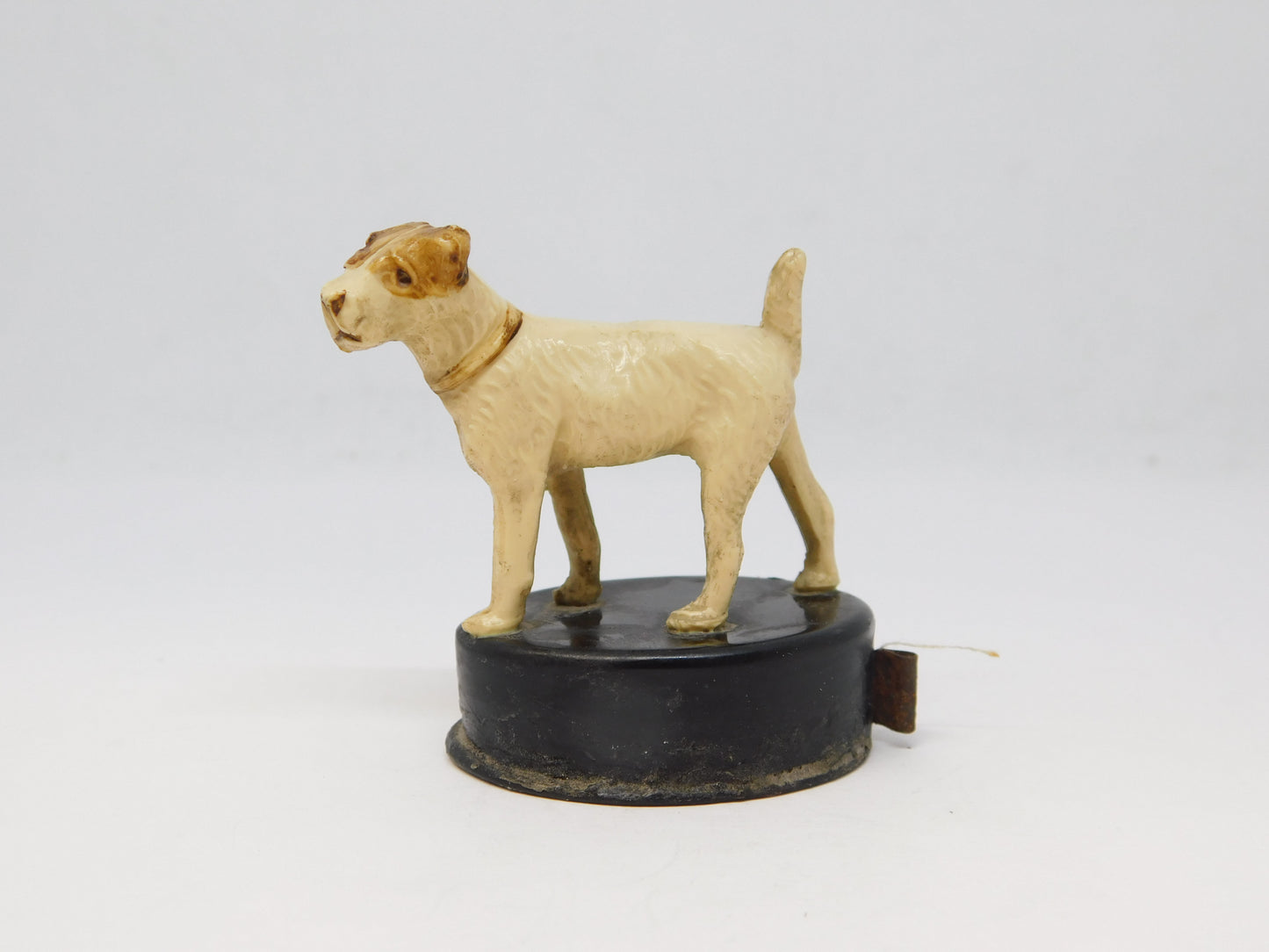Early 20th Century Bakelite Terrier Dog Novelty Tape Measure Antique c1920