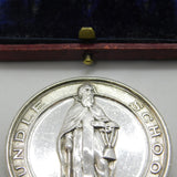Sterling Silver Oundle School Crested Medal 1933 London Mappin & Webb
