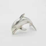 Sterling Silver Sculpture of Figure Leaping Dolphin Vintage c1980