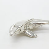 Sterling Silver Sculpture of Figure Leaping Dolphin Vintage c1980
