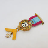 Sterling Silver Gilt & Enamel Masonic Jewel MMM Lodge Medal Antique 1947 London