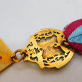 Sterling Silver Gilt & Enamel Masonic Jewel MMM Lodge Medal Antique 1947 London