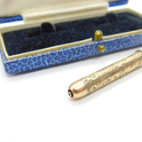 Victorian Sampson Mordan 9ct Gold Floral Propelling Pencil Fob Antique c1900