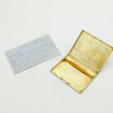 Sterling Silver Cigarette Case Owned by King George II of Greece with Signed Letter Antique 1932