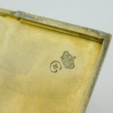 Sterling Silver Cigarette Case Owned by King George II of Greece with Signed Letter Antique 1932