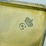 Sterling Silver Cigarette Case Owned by King George II of Greece with Signed Letter Antique 1932