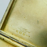 Sterling Silver Cigarette Case Owned by King George II of Greece with Signed Letter Antique 1932