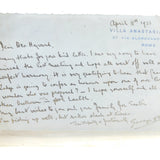 Sterling Silver Cigarette Case Owned by King George II of Greece with Signed Letter Antique 1932