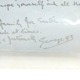 Sterling Silver Cigarette Case Owned by King George II of Greece with Signed Letter Antique 1932