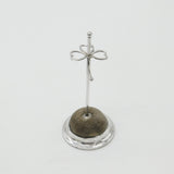 Sterling Silver Shamrock Form Hat Pin Stand Pin Cushion Ring Tree 1921 Chester