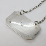 George IV Sterling Silver Port Decanter Label Antique 1825 Birmingham