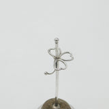 Sterling Silver Shamrock Form Hat Pin Stand Pin Cushion Ring Tree 1921 Chester
