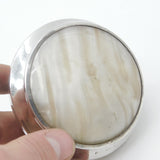 Sterling Silver Trinket Jewellery Box with Mother of Pearl Lid 1926 Birmingham