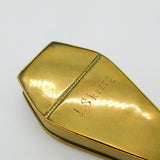 Victorian Coffin Shaped Brass Snuff Box Sprung Hinge Antique c1860 J Skerry
