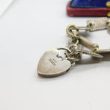 Victorian Chinese Sterling Silver Coin & Token Charm Bracelet Antique c1880