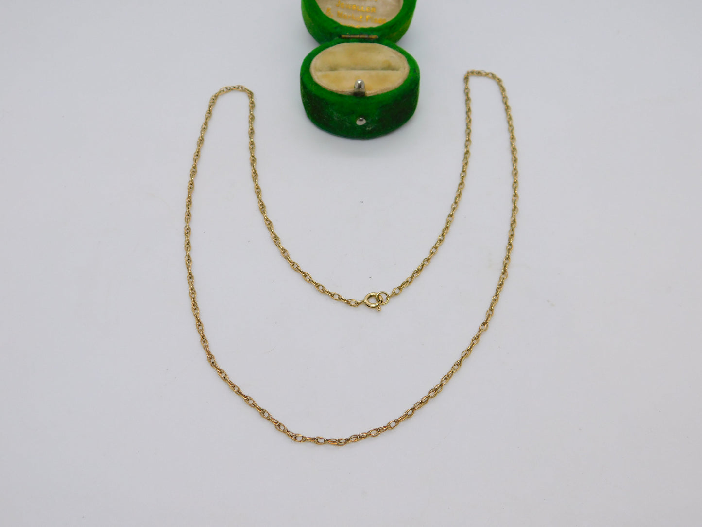 14ct Yellow Gold Rope Chain Necklace Vintage c1970 48cm Length