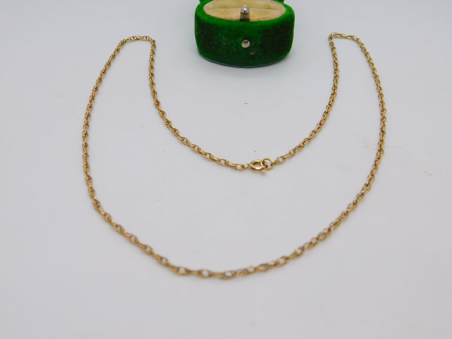 14ct Yellow Gold Rope Chain Necklace Vintage c1970 48cm Length